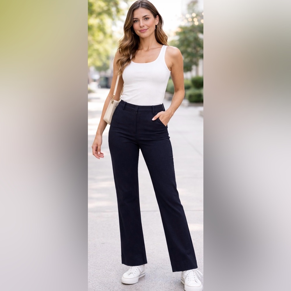 Ann Taylor Loft Julie The Riviera Pant Black Capris Size 2